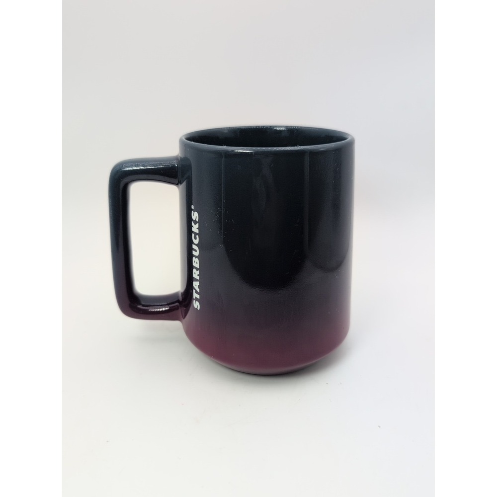 Rare Starbucks Ocean Gradient Sunset Blue Purple Ombre Ceramic Coffee Mug 14 oz